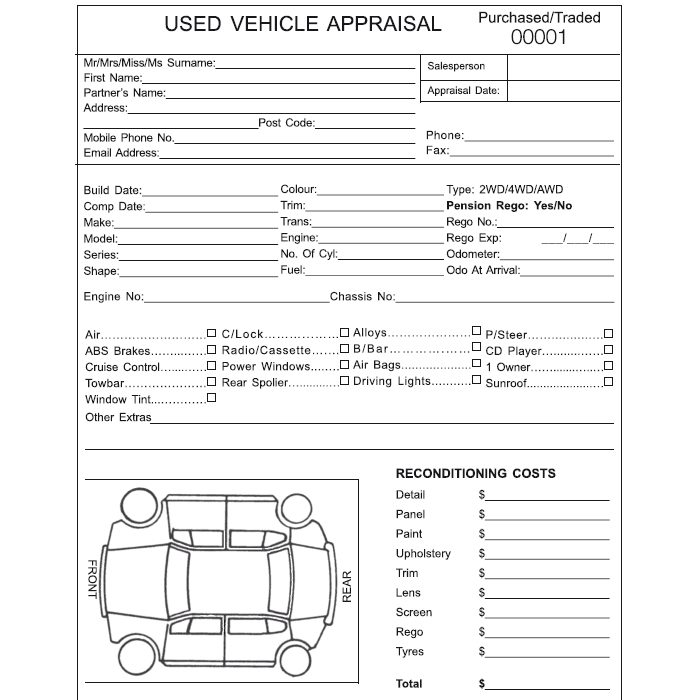 Vehicle Appraisal